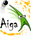Asian Institute of Gaming and Animation - AIGA Logo - JPG, PNG, GIF, JPEG