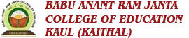 Babu anantram janta college of education-BAJCE Logo - JPG, PNG, GIF, JPEG