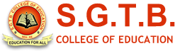 Shri Guru Teg Bahadur College of Education-SGTBCE Logo - JPG, PNG, GIF, JPEG